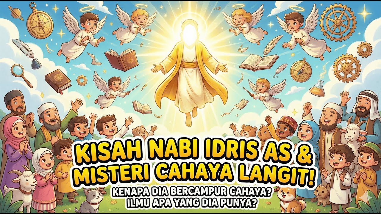 LAGU ANAK ISLAMI : Manusia Pertama yang Menjahit Baju? Kisah Ajaib Nabi Idris AS! #KisahNabi