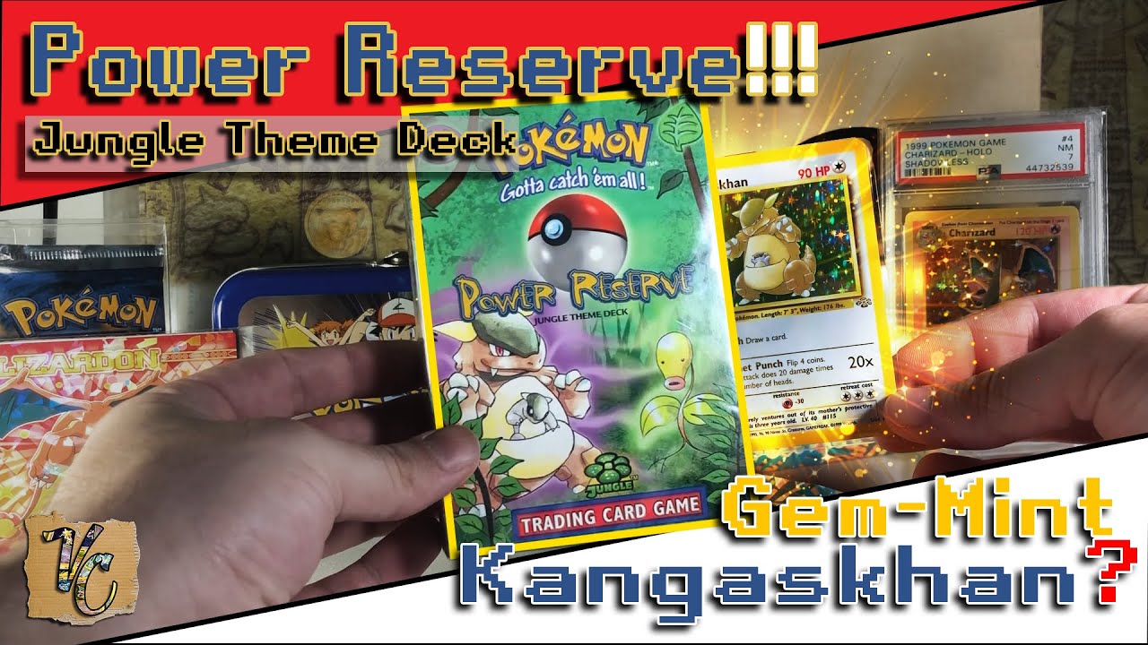 Opening $100 Vintage Pokemon Power Reserve Theme Deck! Mint Kangaskhan or Nah?