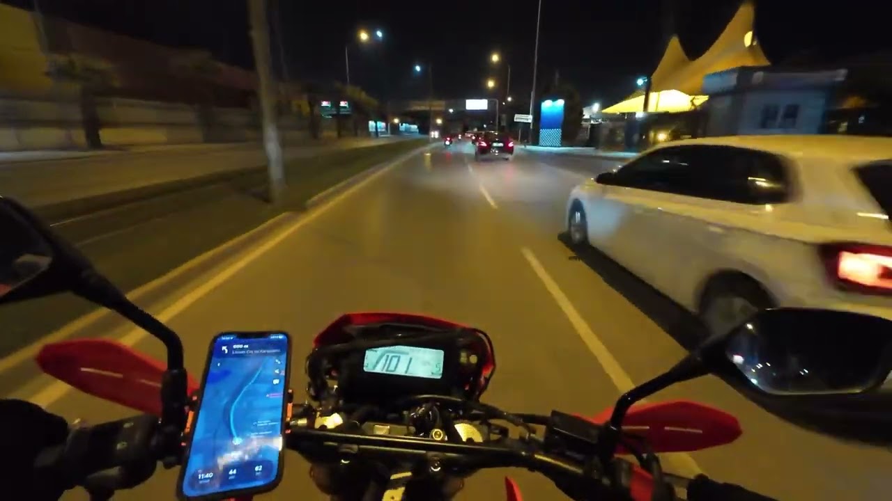 CRF250 gece sürüşü 