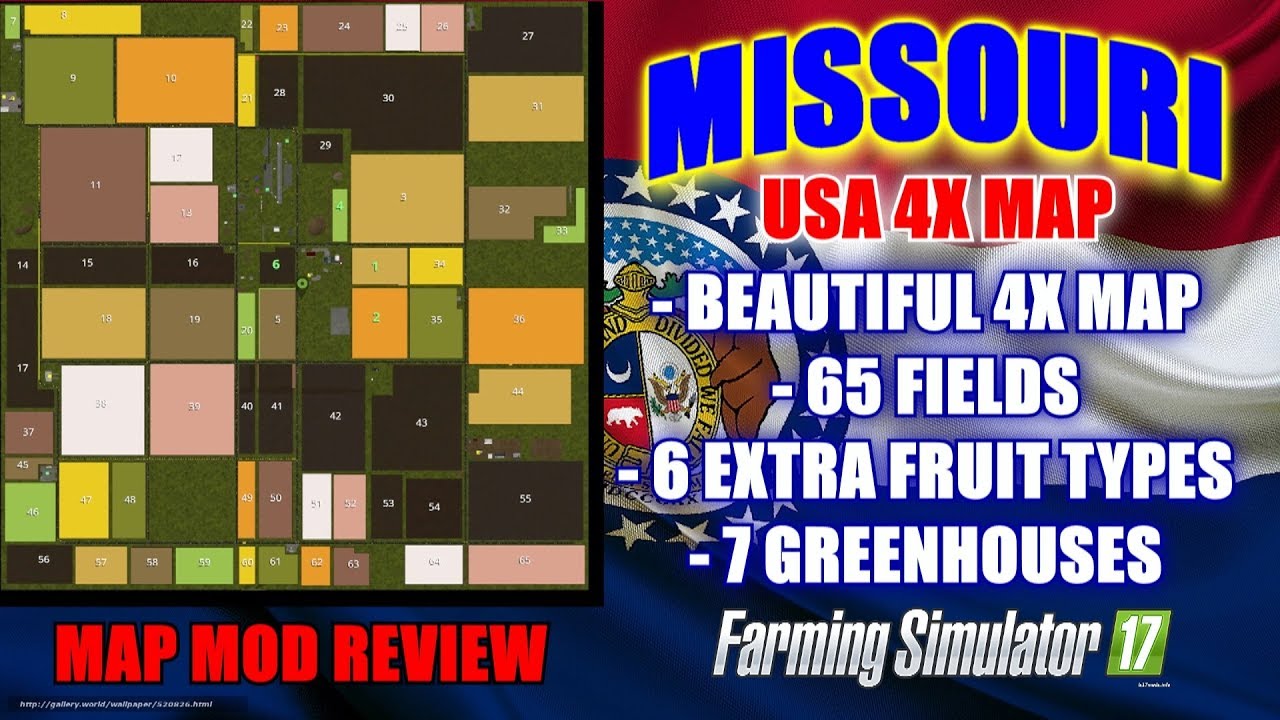 FS17 - Missouri USA 4x Map 