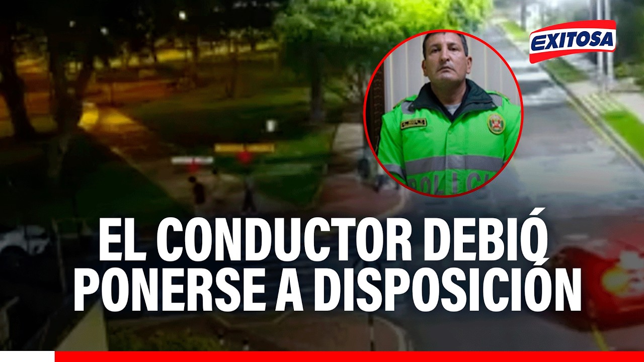 🔴🔵 La actuación regular de un conductor es auxiliar a la víctima, señala inspector de la PNP