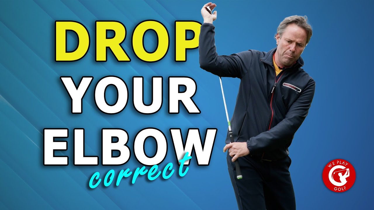 DROP your ELBOW correct in the DOWNSWING - Best drill for a better golf swing