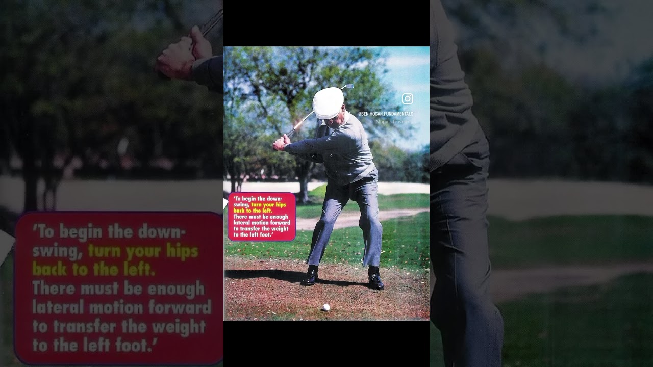 Ben Hogan in later years swinging an iron! ⛳️#golf #benhogan