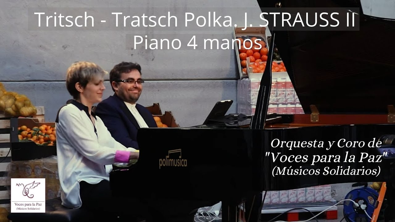 Tritsch - Tratsch Polka. J. STRAUSS II. Piano Duet.