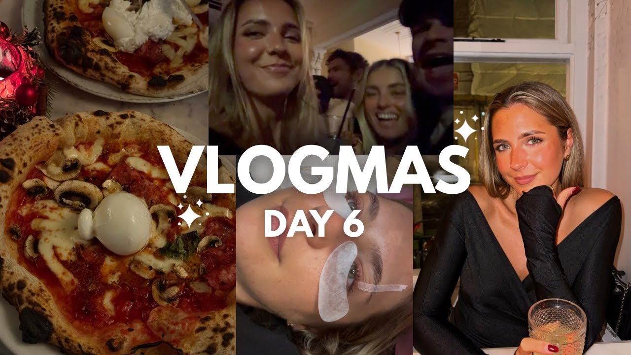 VLOGMAS ДЕНЬ 6 - встреча с мастером и бровистом / вечер пиццы и паба