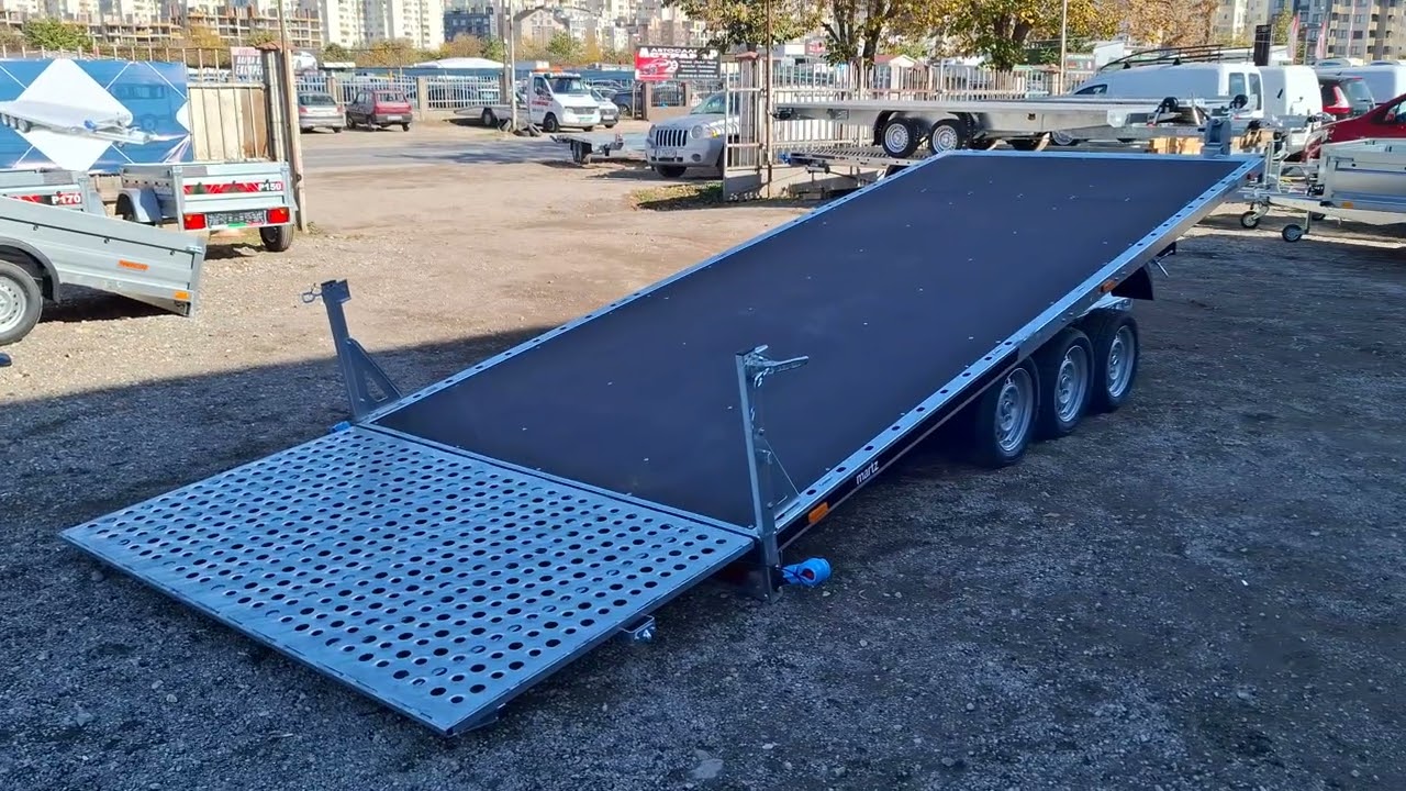 Ревю на Martz GT Universal 500/3 3,5t #платформи #ремарке #строителнатехника #автомобили 