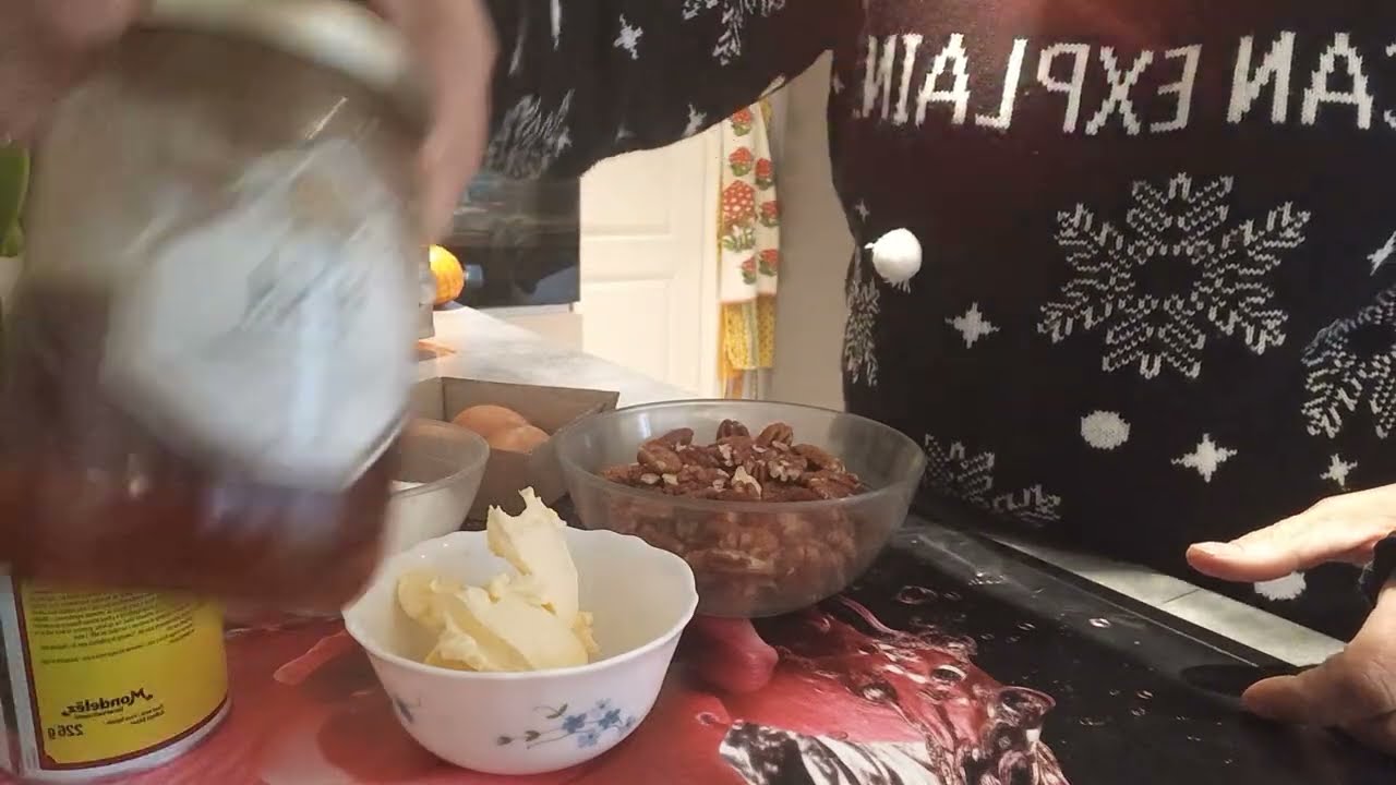 Bolo  com  nozes de  pecan  e nao sô 🎅🌲