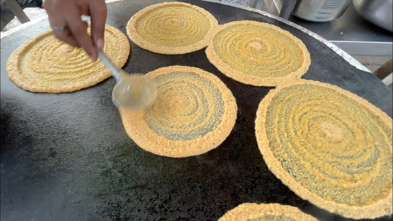 Delhi's Famous Paneer Besan Chilla | Indian Street Food