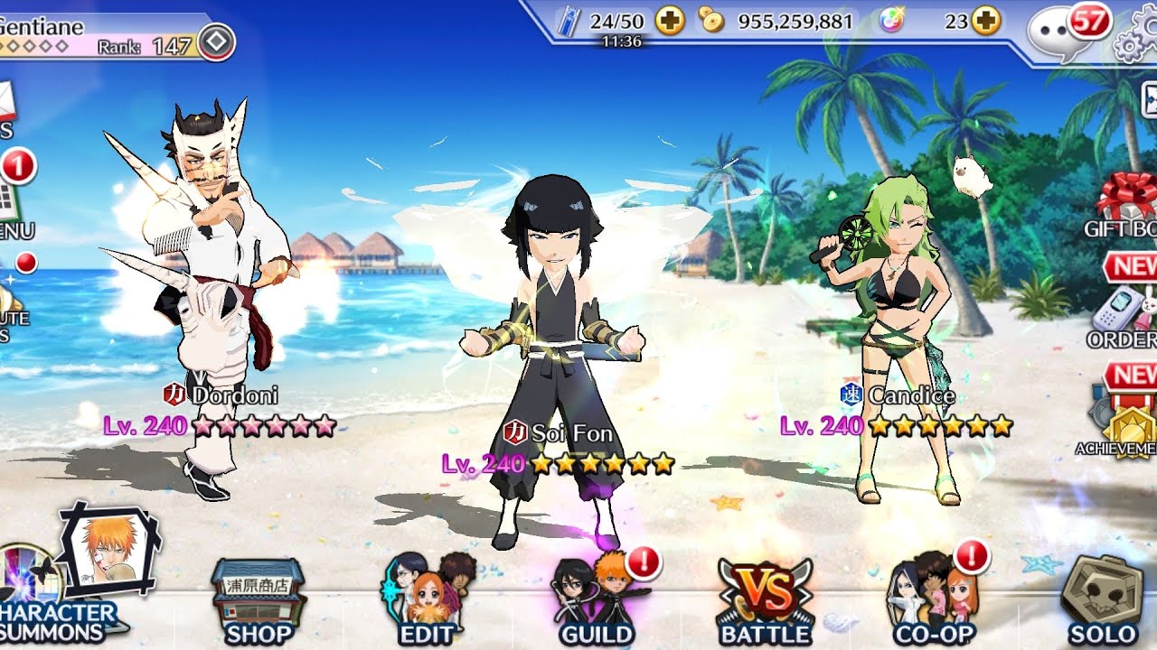 BLUE SpecMove FREE!!! Dordoni & Candy (5/5 transcendence!) Bleach Brave Souls