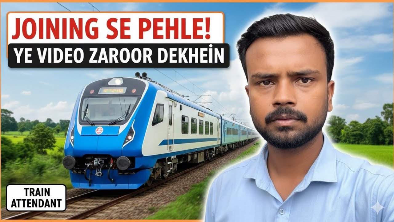 Coach attendent ki fast duty in train || coach attendant naukari ||