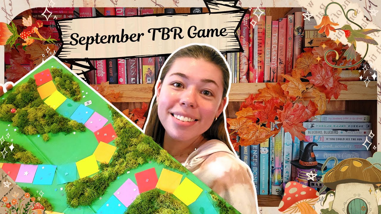 SEPTEMBER TBR✨️🍂📚🧚‍♀️🎲 ft. my tbr board game & cozy fall vibes!🎃👻