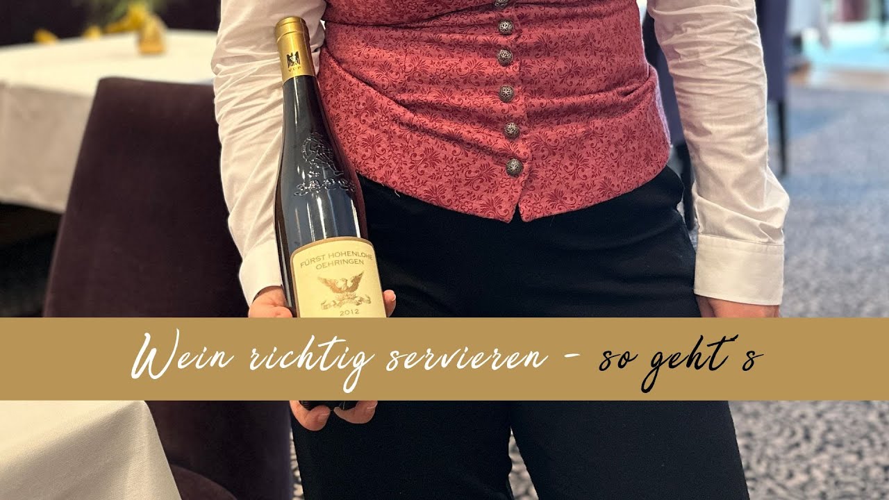 Wein richtig servieren #hotelannesophie #ganzbesondersmensch