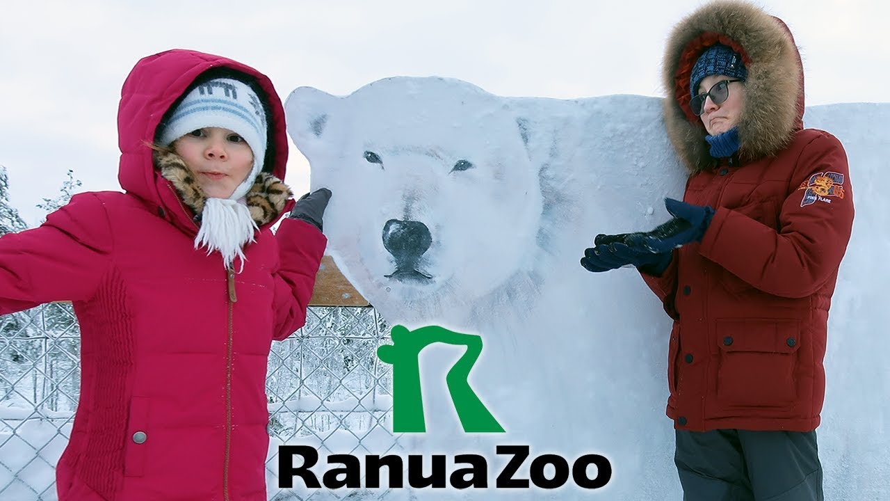 Всем по ПЕСЦУ в Ranua Zoo Смешные животные | В ФИНЛЯНДИЮ  НА МАШИНЕ С ДЕТЬМИ