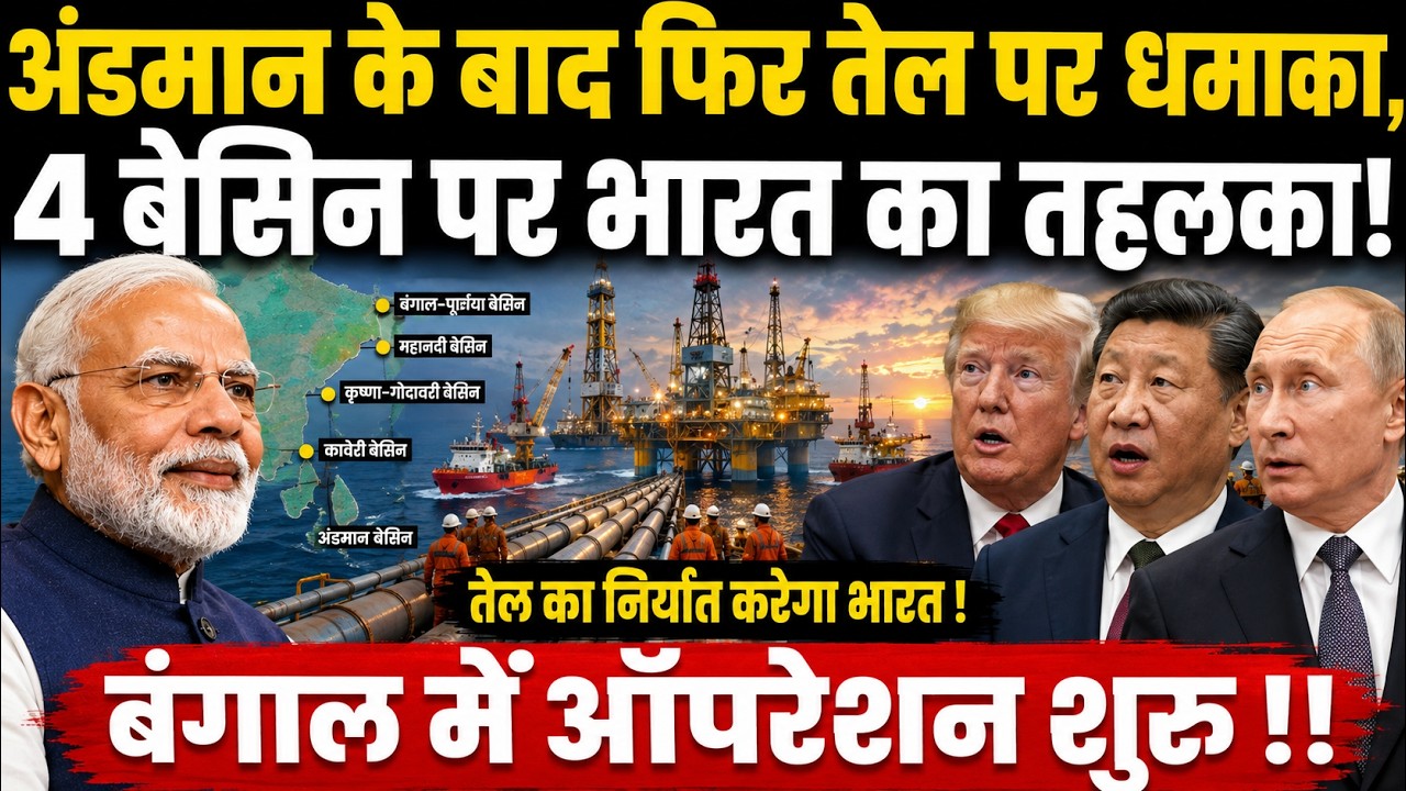 अंडमान के बाद बंगाल में फिर तेल पर धमाका, 4 बेसिन पर भारत का तहलका, बंगाल में ऑपरेशन शुरु !