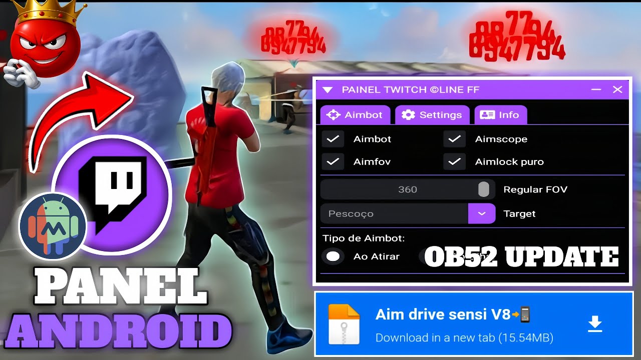 100% Working 🔥 !! ANDROID DARK AURA PANEL 🇧🇷 NEW VERSION 5.0 | FREE DOWNLOAD FILE  FREE FIRE (2026)