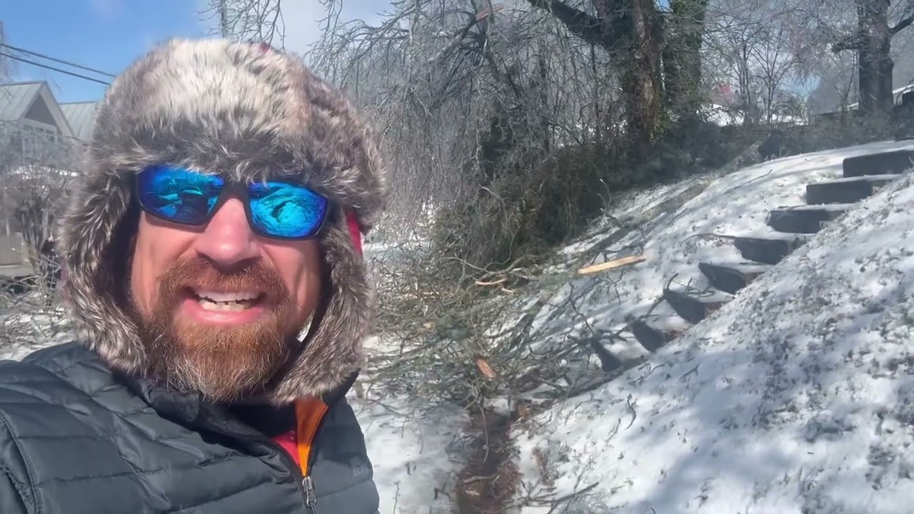 The worst ice storm to ever hit the southern U.S. - Catastrophic damage in Oxford, MS 