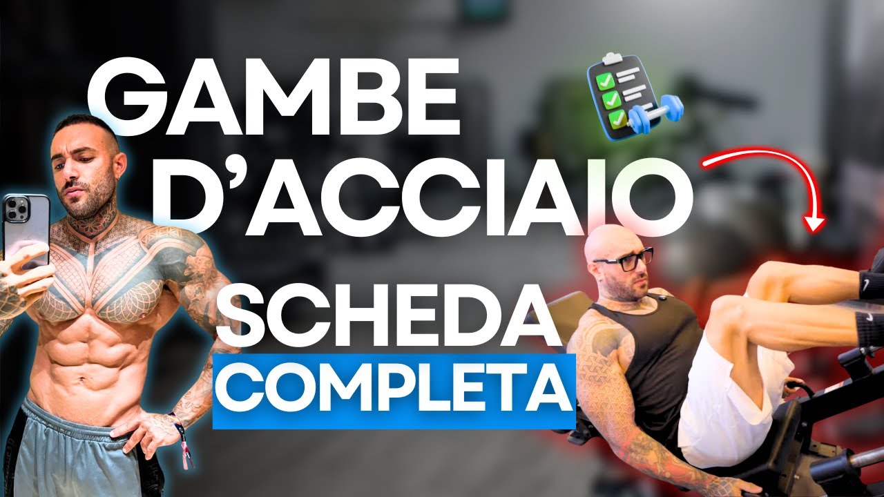 SCHEDA GRATUITA GAMBE  (esercizi, serie, ripetizioni, errori da non fare, soluzioni, ecc..)