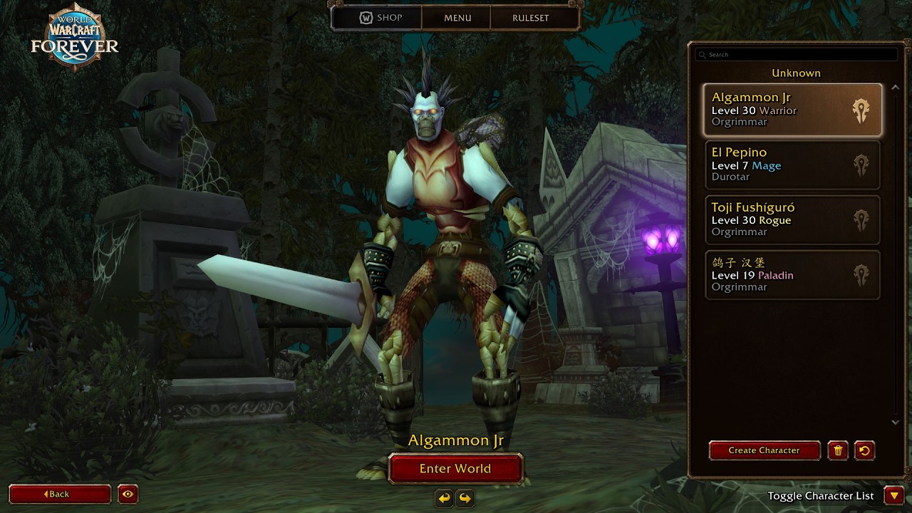 WoW Classic Forever Beta - Arms Warrior PvP