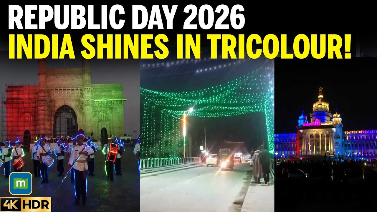 Republic Day 2026: Military Band Performance At Gateway Of India, Tricolour Across Nation | 4K
