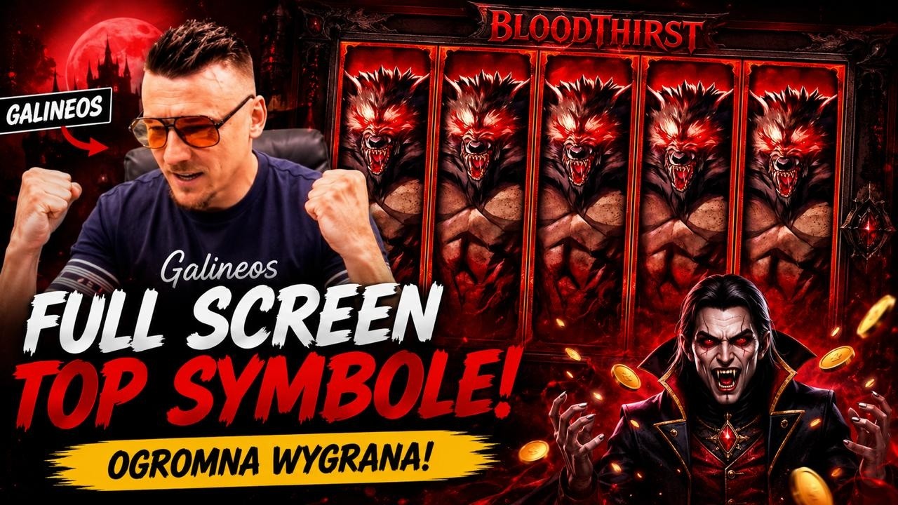 BloodThirst &ndash; wielkie emocje i wielka wygrana | Galineos Casino
