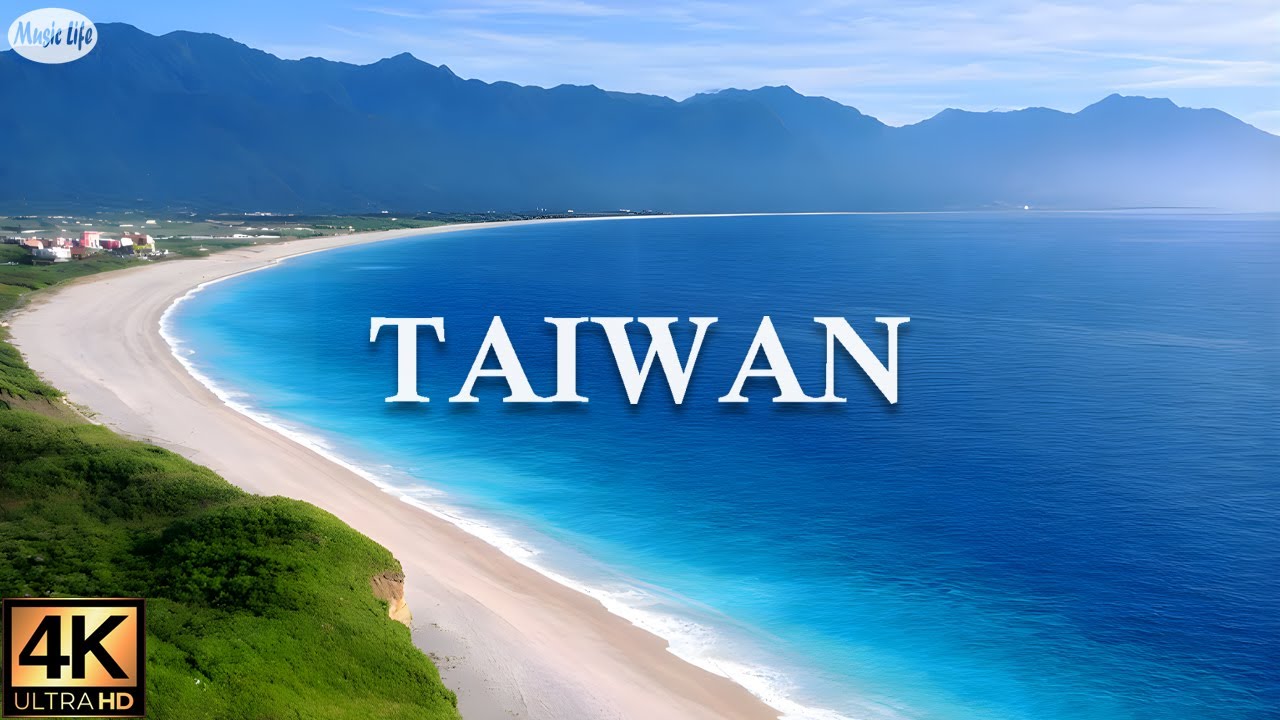 台灣風景與自然療癒音樂(請開CC字幕)  Flying Over Taiwan  Amazing Beautiful Nature Scenery & Relaxing Music