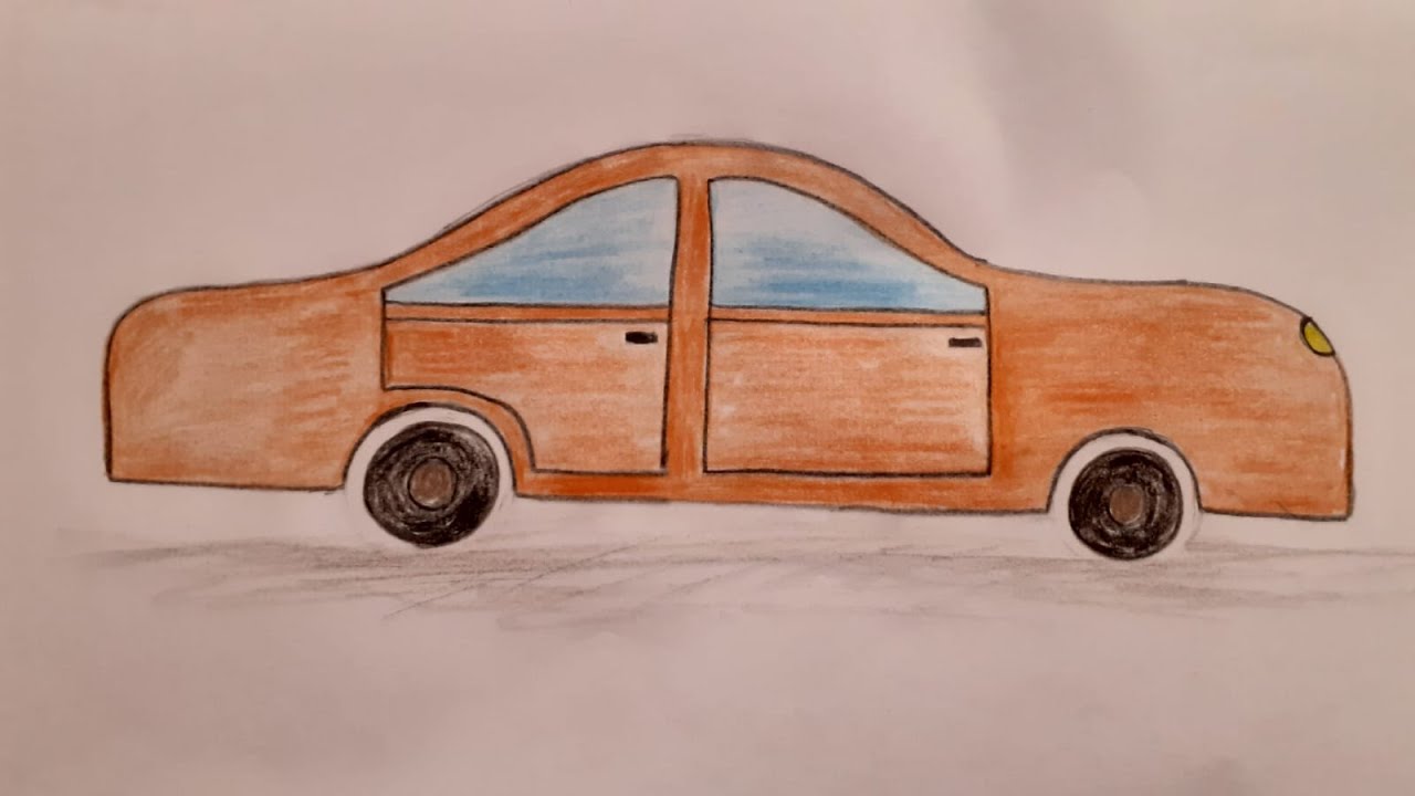 Mastering Automotive Art: Drawing a  simple Car from Scratch | How to draw a simple Car step by step