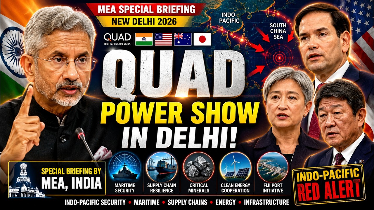 MEA Explains QUAD Foreign Ministers Meeting In New Delhi