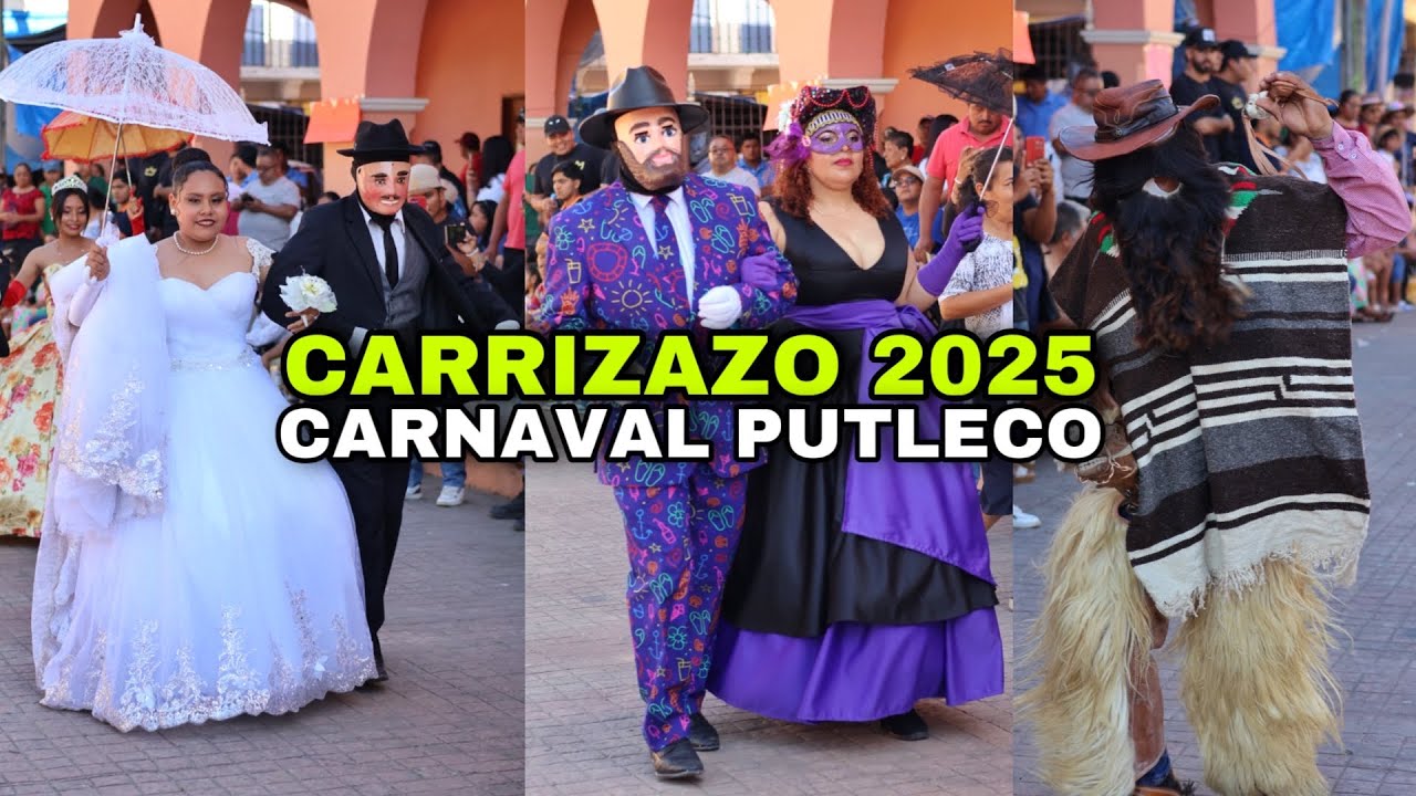 CARRIZAZO de la Danza del Macho “Mascaritas” del Carnaval Putleco 2025 en Putla Oaxaca