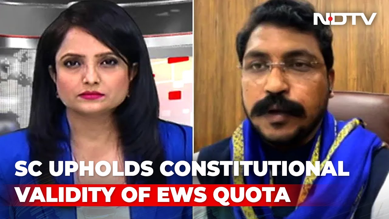 Watch: Bhim Army Chief On Supreme Court Verdict On 10% Quota For Poor (EWS)