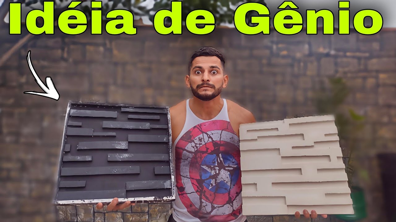 Genial Forma Caseira de Gesso 3D Sem Gastar Dinheiro Vai Virar Febre Veja e Fa&ccedil;a Voc&ecirc; Mesmo