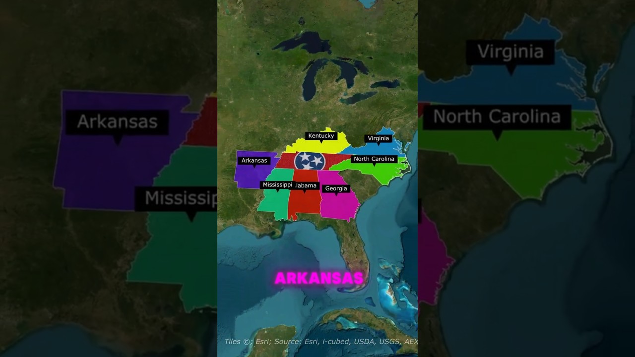 Which TWO U.S. States Have the Most Neighbors?