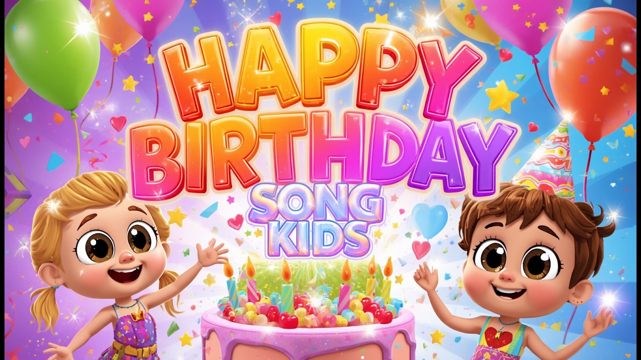 Happy Birthday Song for Kids 🎉3D Disney Style | Fun & Magical Birthday Celebration” #kidsvideo #kids
