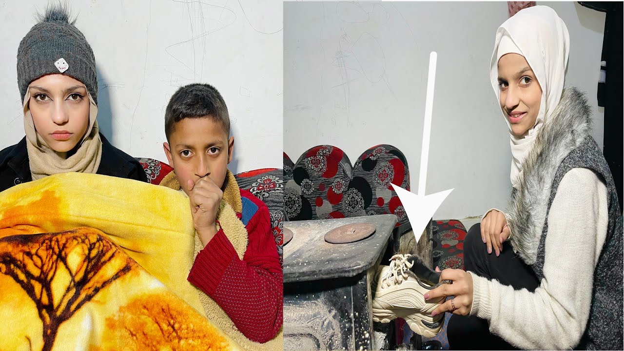 الوضع بلشتاء🥶🌨️☔️(سكتش الشتاء)🌹