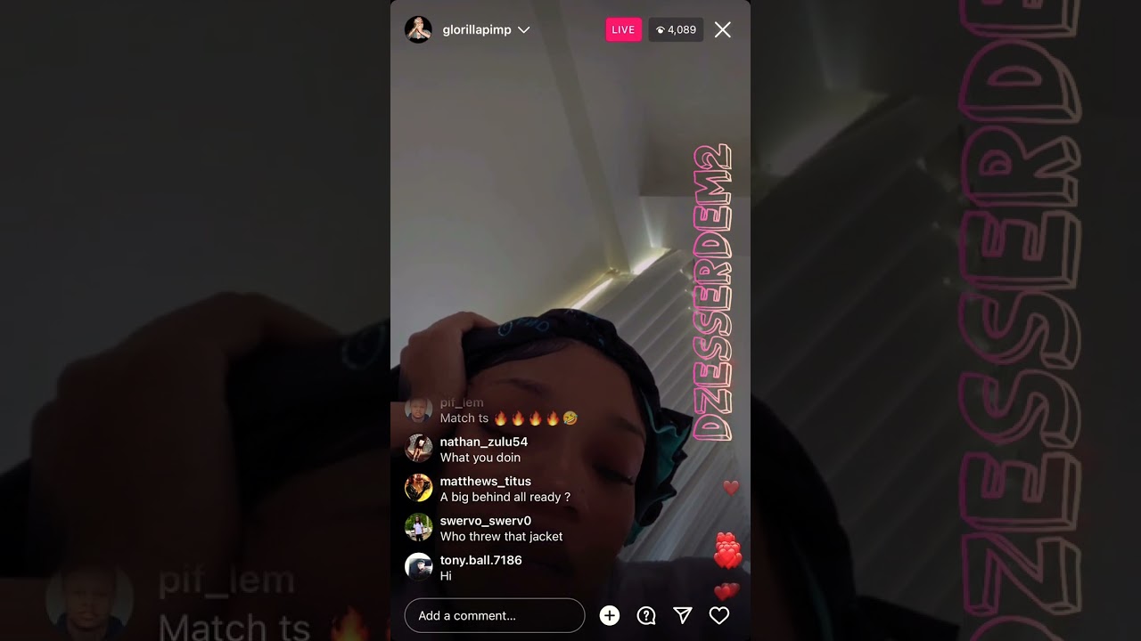 GLORILLA WENT LIVE ON IG #glorilla