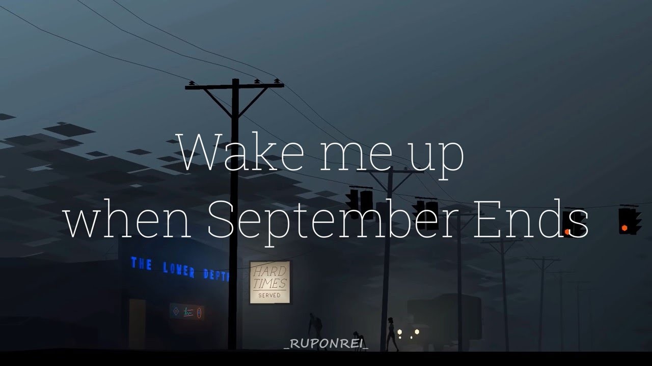 Wake Me Up When Semptember Ends - Green Day (letra)