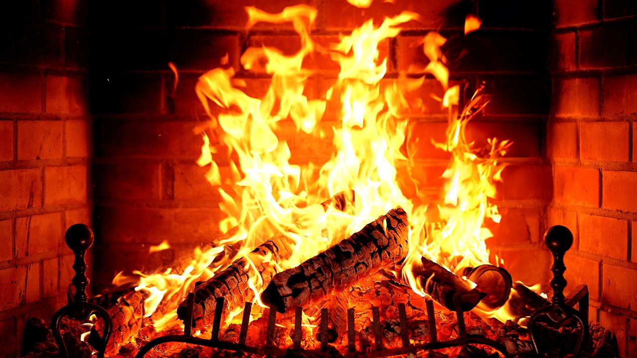 🔥 Fireplace 4K UHD! Fireplace with Crackling Fire Sounds. Fireplace Ambience