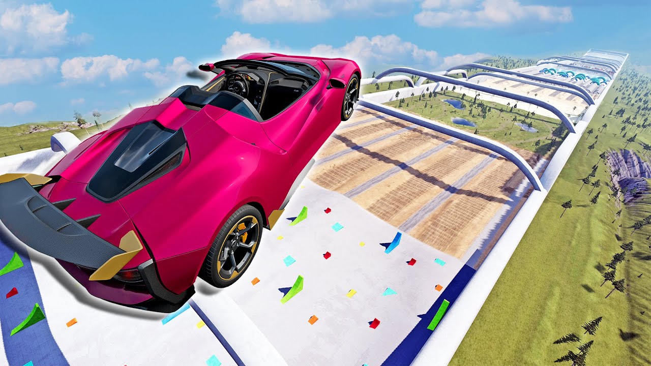 The NEW Best Downhill DESTRUCTION MAP! Can We Survive? - BeamNG Drive Mods