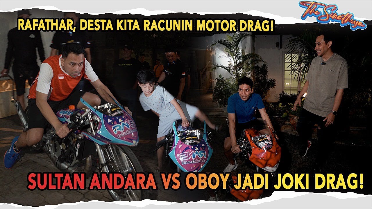 OBOY & TEKNO TUNER ANTER MOTOR DRAG RAFFI AHMAD KE HOMERANS!! RAFATHAR LANGSUNG COBAIN!!