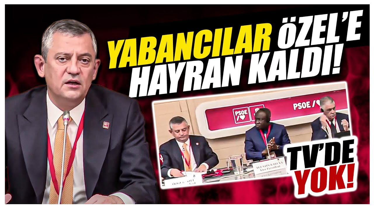 Özgür Özel'den Madrid'te yabancıları kendine hayran bırakan konuşma!