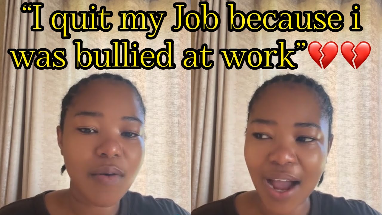 Lady shares heartbreaking story of how she was bullied at work