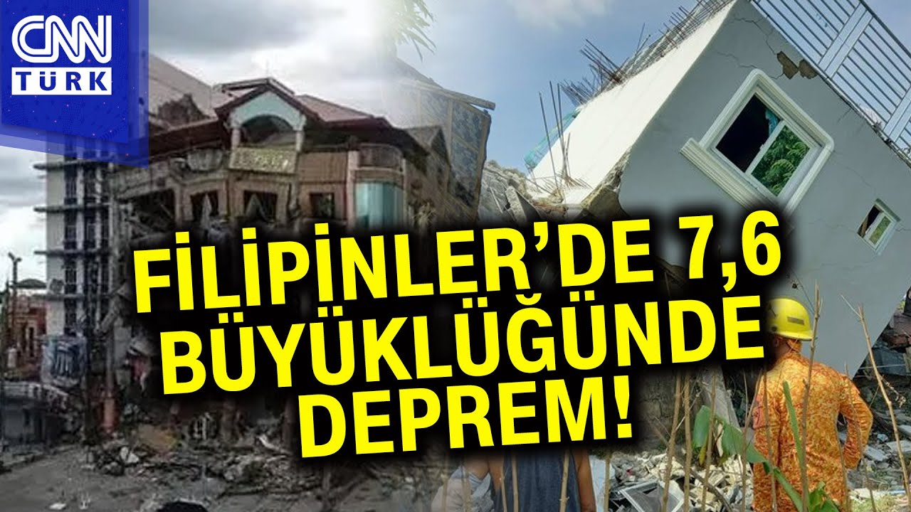 Filipinler'de 7,6 Büyüklüğünde Korkutan Deprem! Ülke Beşik Gibi Sallandı | #Haber
