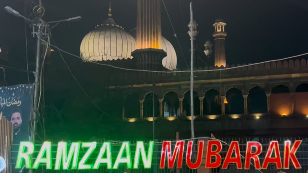 Ramzaan Night in Purani Delhi | Jama Masjid Street Vibes 🌙 ♥️😋 