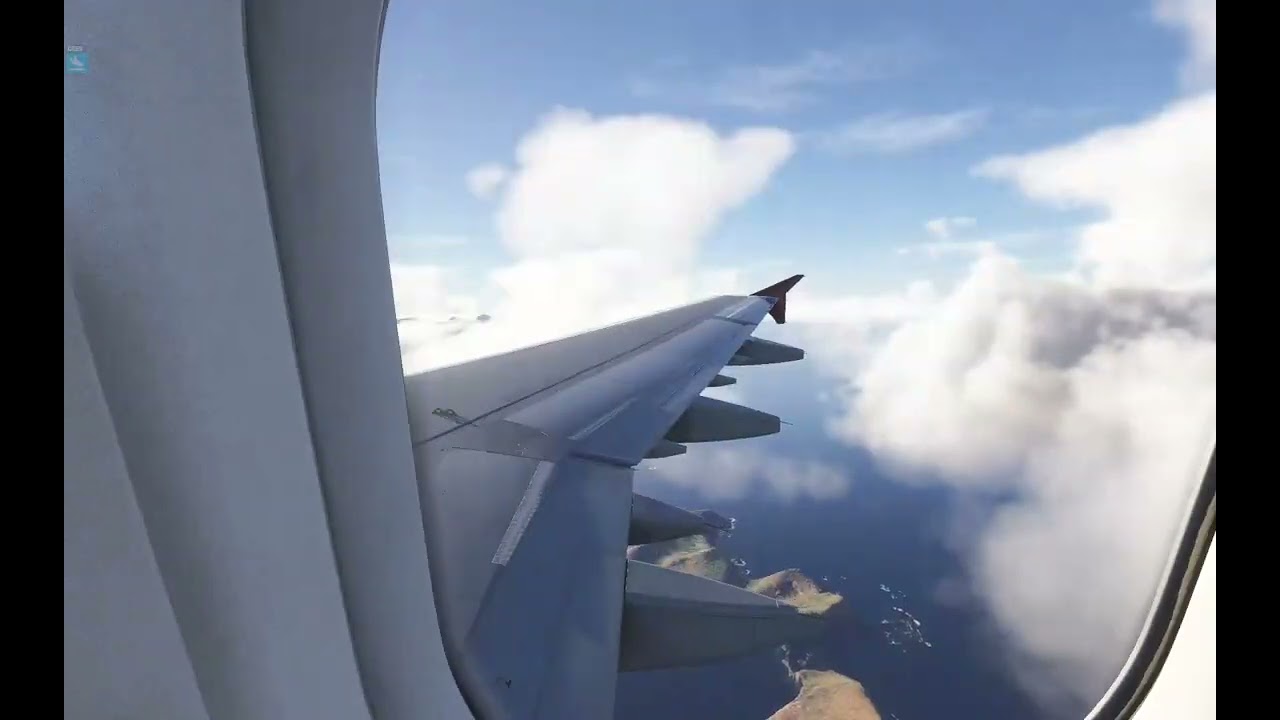 Fenix A321 full load maderia runway 05 manual landing and deboard