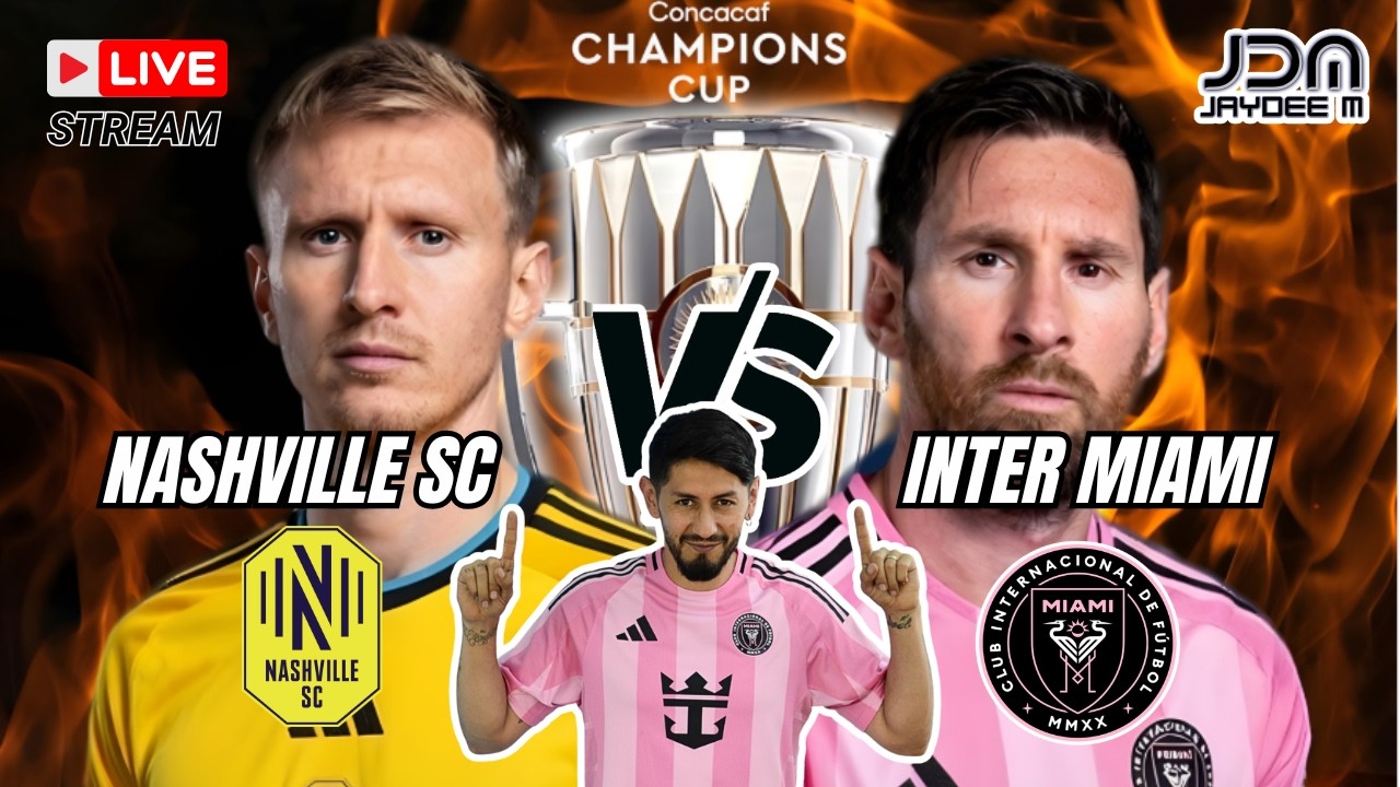 🔴INTER MIAMI VS NASHVILLE -  8VOS FINAL  - CONCACAF CHAMPIONS CUP 2026 - MESSI TITULAR!!!