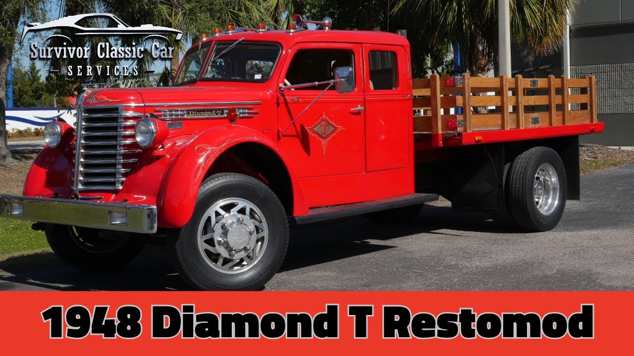 1948 Diamond T Restomod truck for sale at Survivor Classic Car Services Tampa Florida