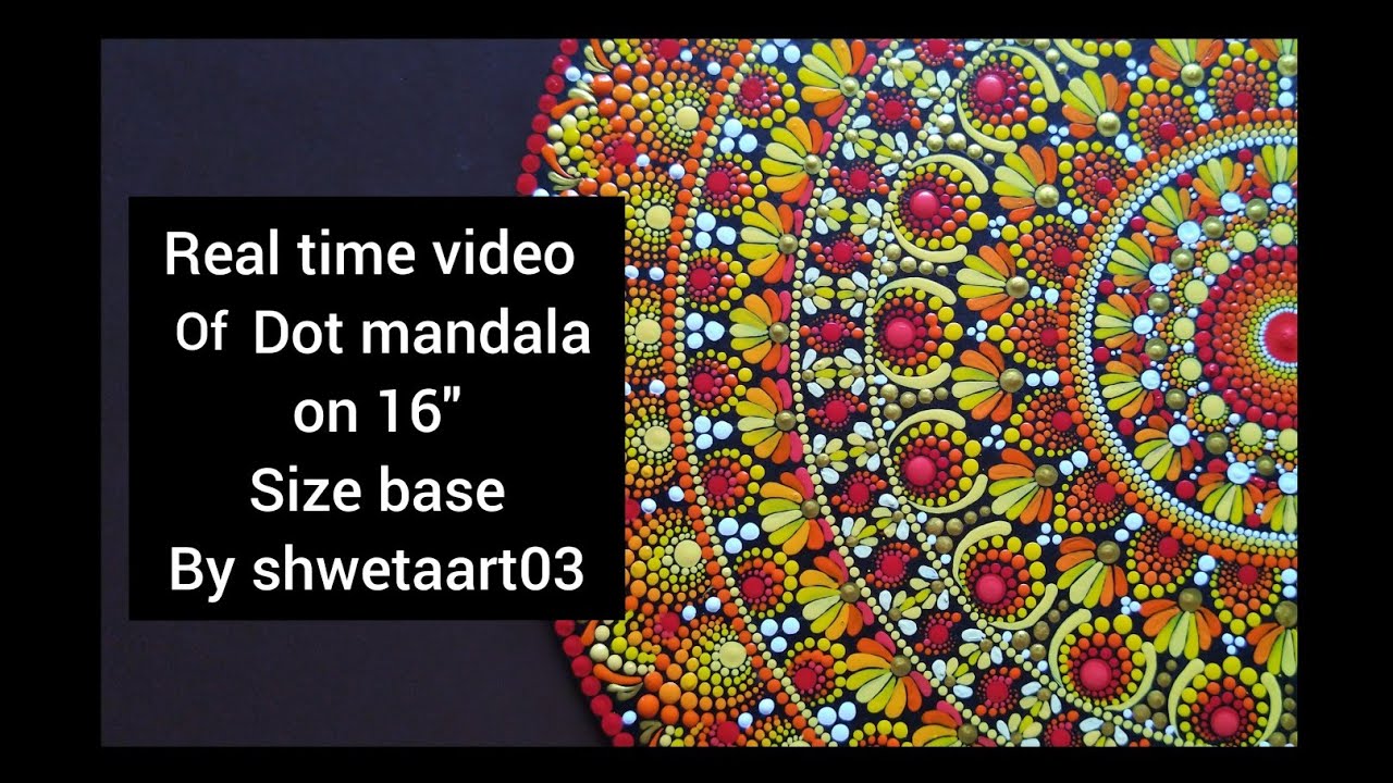 Dot mandala on 16