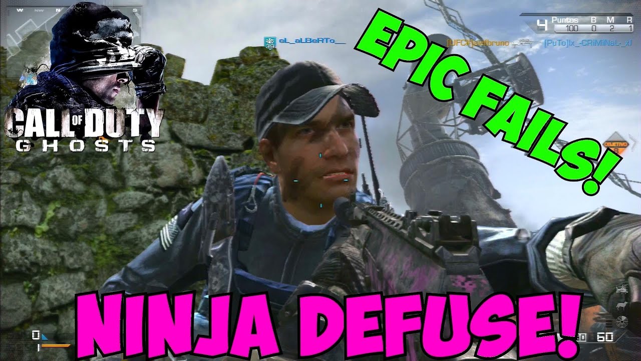 CALL OF DUTY: GHOSTS!!! NINJA DEFUSE/FUNNY MOMENTS/FAILS - BUSCAR Y RESCATAR | COD GHOSTS FUNTAGE