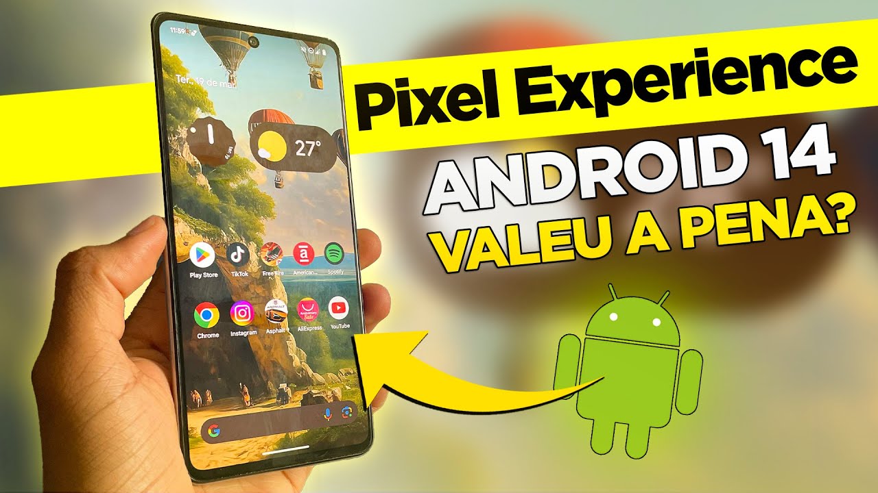 Pixel Experience 14 - MUITO FLUIDA E BELA INTERFACE NO Galaxy M52 5G!