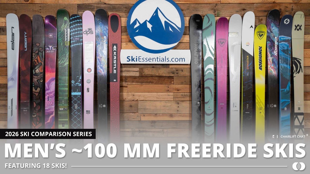 2026 100 mm Freeride Ski Comparison with SkiEssentials
