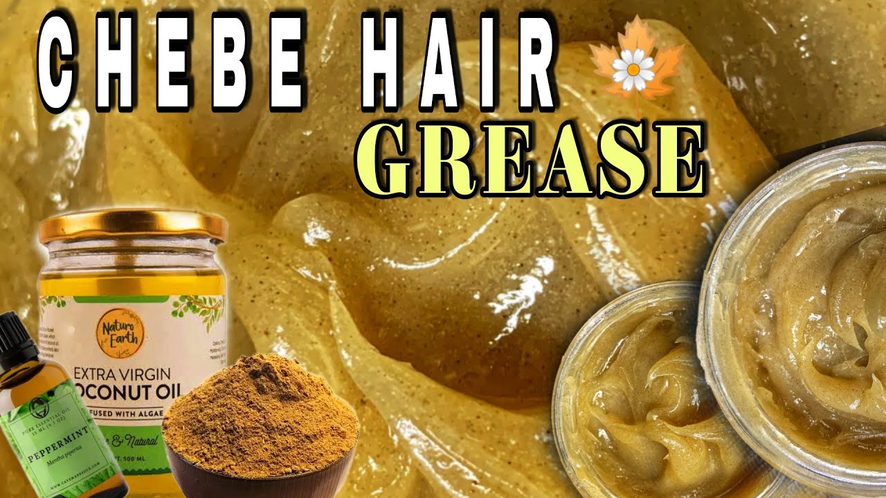 BEST NATURAL HAIR GREASE WITH CHEBE FOR LONG, FULLER & THICKER HAIR🍁 | FULL RECIPE #chebe #haircream